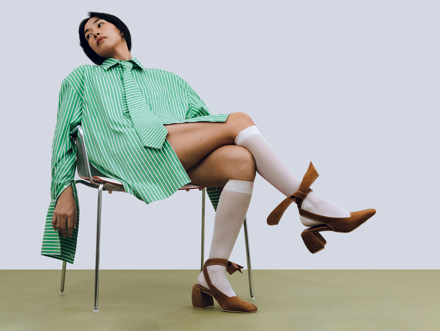 THE R.E.D. LONG SLEEVE SHIRT in Emerald