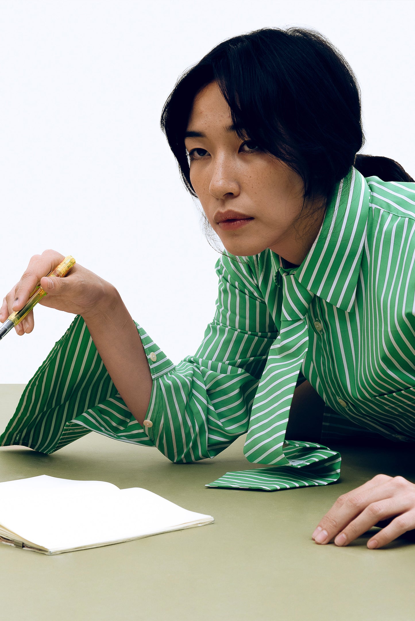 THE R.E.D. LONG SLEEVE SHIRT in Emerald