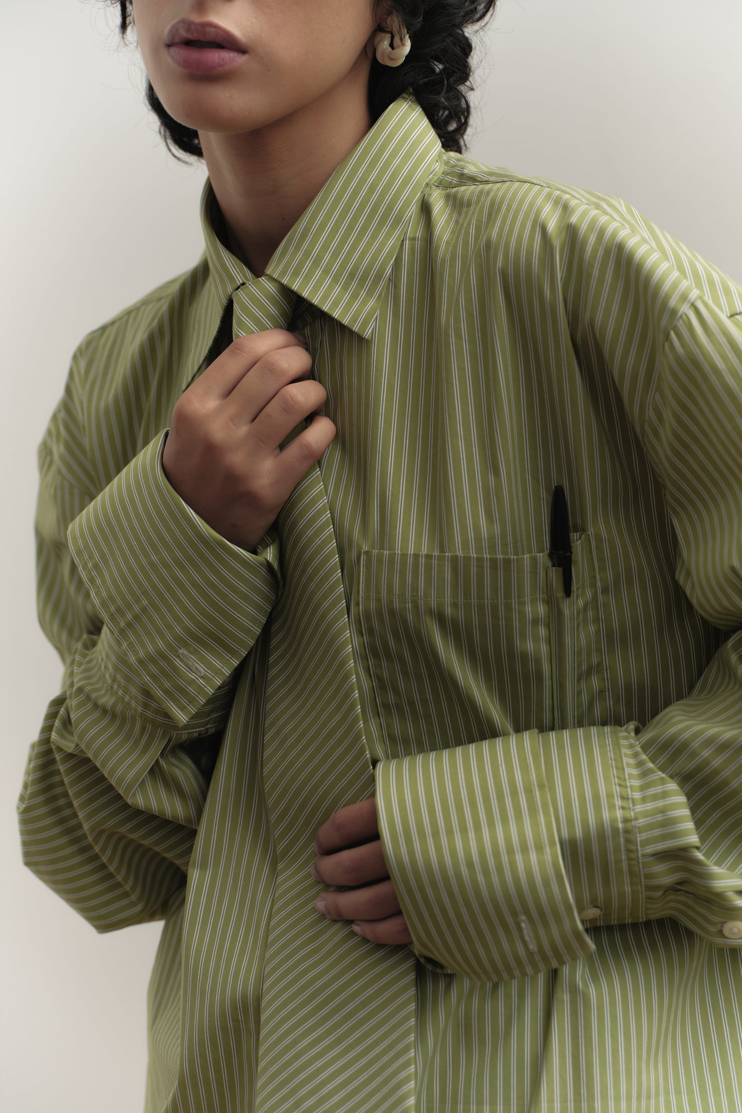 The R.E.D. long sleeve shirt in Pear Green